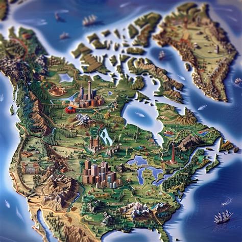 premium photo  map   world showing  map   city