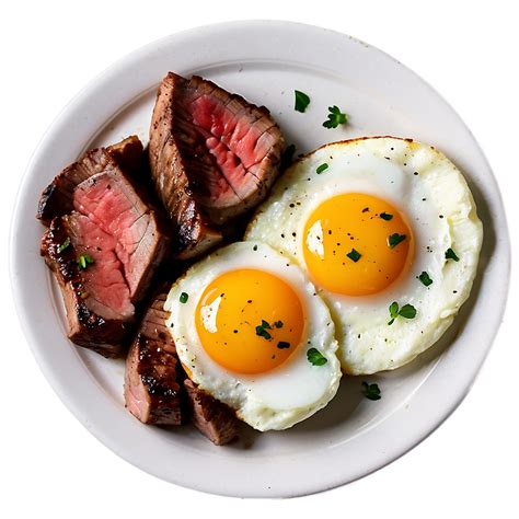 Download Steak And Eggs Breakfast Png 05252024