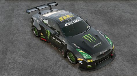 Liberty Walk Nissan Gt R Monster Energy Wrap Gta 5 Mods