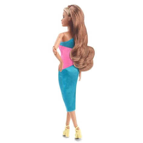 Barbie Signature Barbie Looks Doll Model Brunette Ponytail Turquoise Pink Dress Fanbase