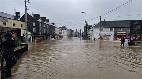 Clean Up Under Way After Irish Towns And Villages Swamped By Storm Babet Floods