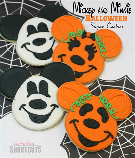 Mickey And Minnie Halloween Sugar Cookies