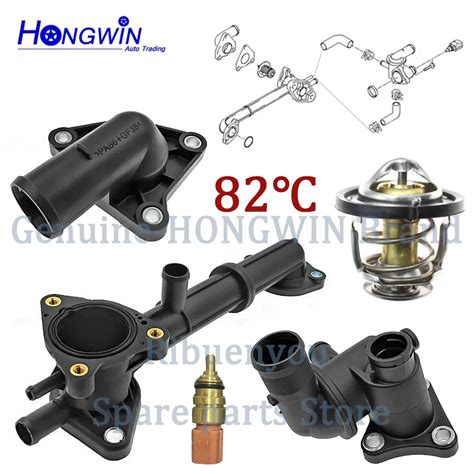 Coolant Thermostat Housing Water Outlet For Hyundai Atoz Amica Kia