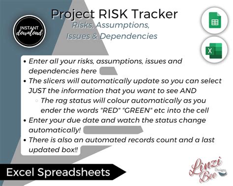 Project Management Raid Log Risk Tracker Actions Log RACI PMO