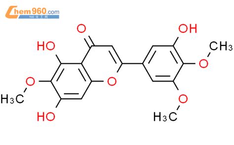 78417 26 2 5 7 3 三羟基 6 4 5 三甲氧基黄酮化学式结构式分子式molsmiles 960化工网