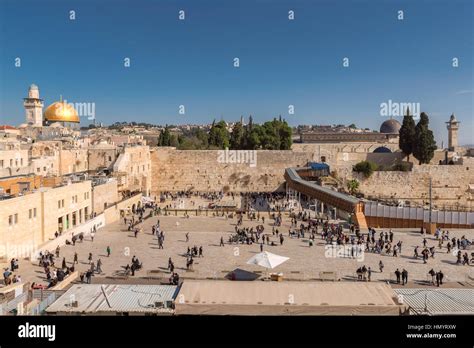 Western Wall and golden Dome of the Rock on Temple Mount, Jerusalem, Israel Stock Photo - Alamy