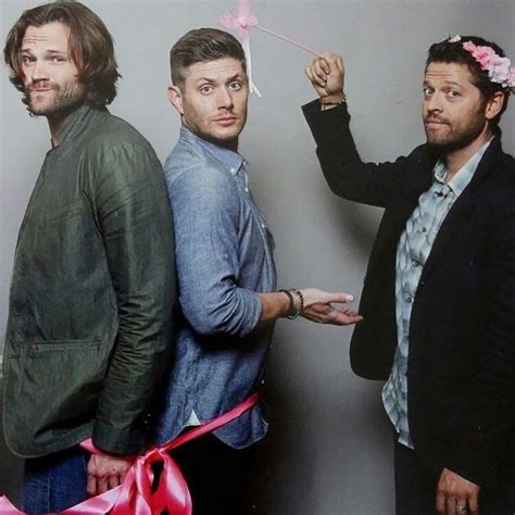 Misha Collins Jensen Ackles Jared Padalecki Goofy