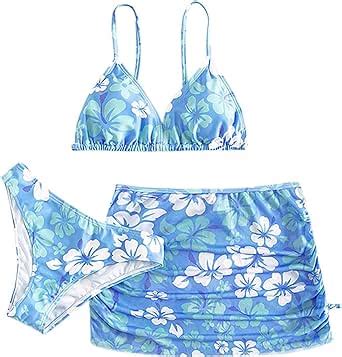 Amazon Aimaomi Girls Piece Swimsuits Bathing Suit Cute Ruffle Floral Print Bikini Set