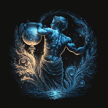 Premium Photo | Astrological zodiac signs of Aquarius, Aquarius horoscope