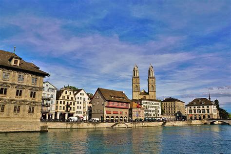 Free photo: zurich, old town, switzerland, river | Hippopx