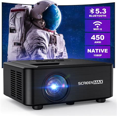 Proyector Screenmax Proyector Nativo P Con Wifi Y Bluetooth