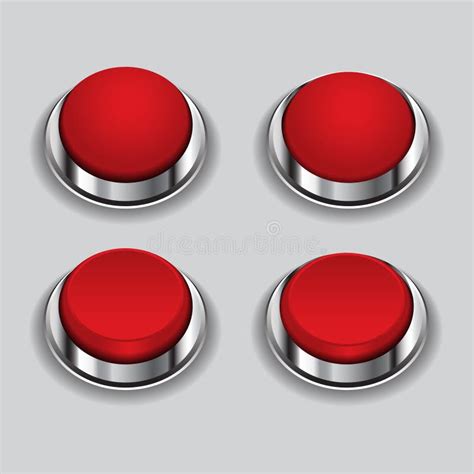 Aluminium Button Set Stock Vector Illustration Of Gradient 80777003