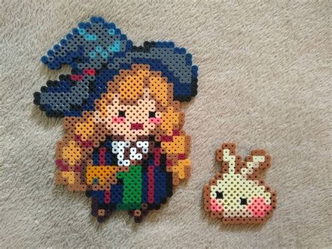 Ellie And Bunny Little Witch In The Woods Perler Bead Etsy