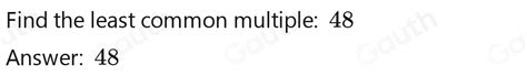 Solved Find The Difference Between The Lowest Common Multiple Lcm