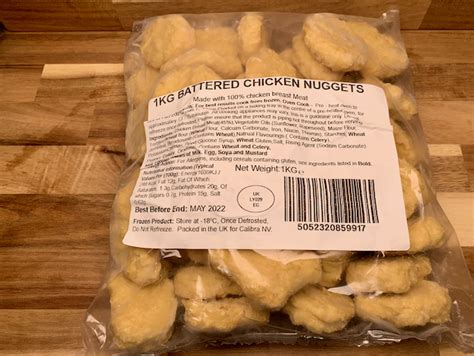 Battered Chicken Breast Nuggets X 1kg Frozen Tailford Meats