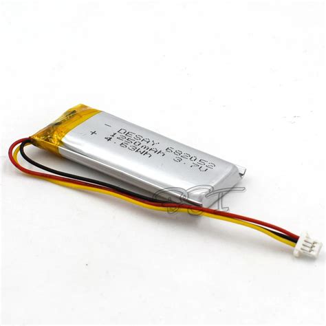 Pcs V Mah Rechargeable Li Polymer Lithium Lipo Li Ion