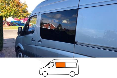 Sprinter Crafter MWB LWB XLWB N S F Fixed Window In Privacy Tint