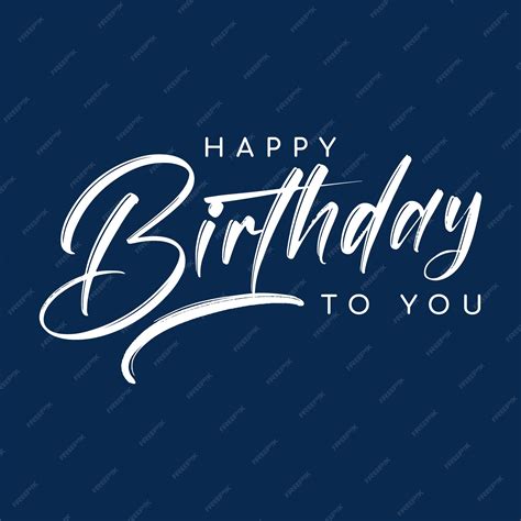 Premium Vector Vector Happy Birthday Lettering Design