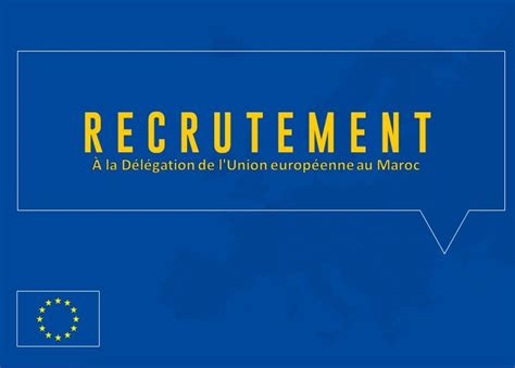 UE au Maroc on Twitter Nous sommes à la recherche dun e chargé e