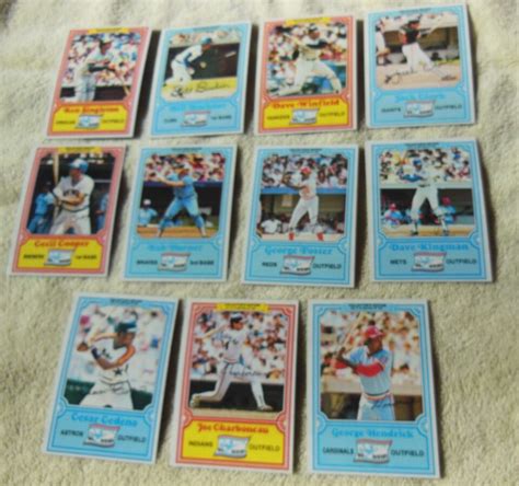 1981 TOPPS DRAKE S BIG HITTERS 33 CARD BASEBALL SET Including TEN HOF