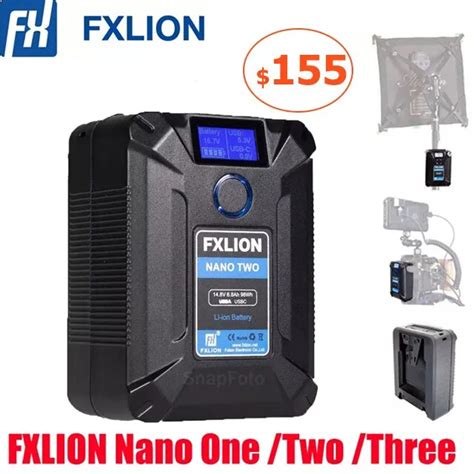 Fxlion Nano Two Wh One Wh Three Tiny V Mount V Lock Battery With