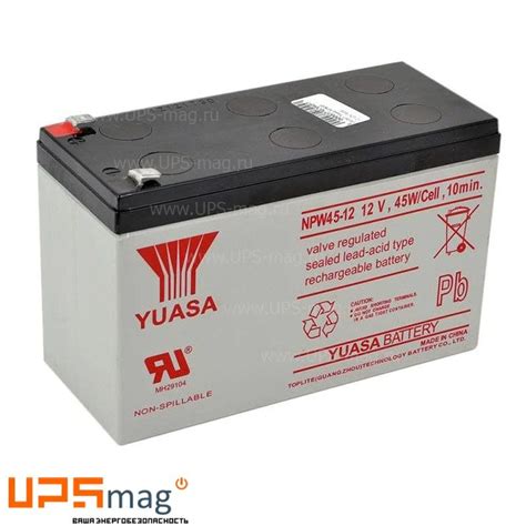 Аккумулятор Yuasa NPW45 12 12V 8 5Ah купить в г Москва выгодные