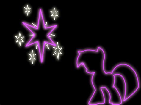 My Little Pony Twilight Sparkle Wallpaper Neon