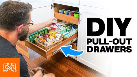 Upgrade Any Cabinet with DIY Pull Out Drawers - I Like To Make Stuff