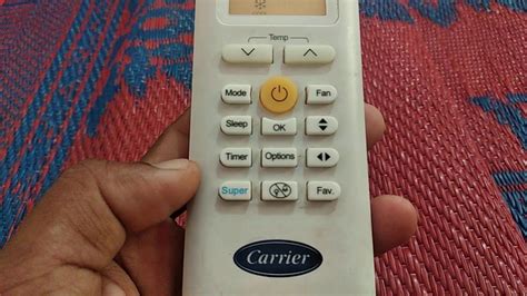 How To You Use Carrier Ac Remote All Functions Hindi Youtube