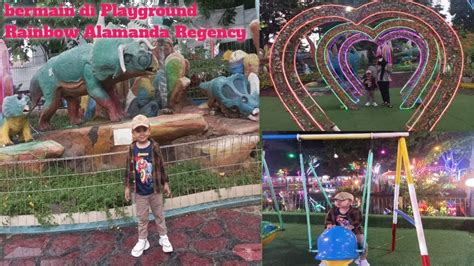 Taman Rainbow Alamanda Regency Bekasi Playground Anak Anak Youtube