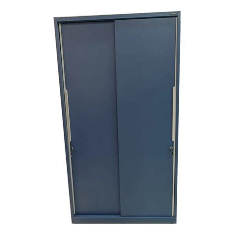 Without Locker Navy Blue 2 Door Mild Steel Almirah 6 Shelves Without