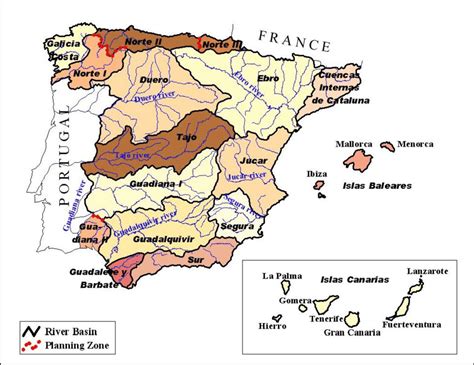 River Basins In Spain Download Scientific Diagram