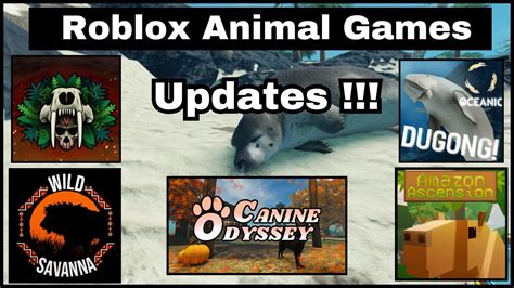 Roblox Animal Games Update Canine Odyssey Wild Savanna Amazon