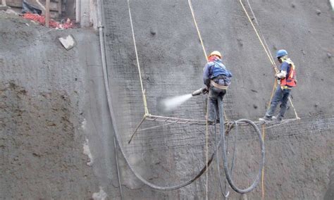 Concreto lanzado guía general características y proyectos innovadores