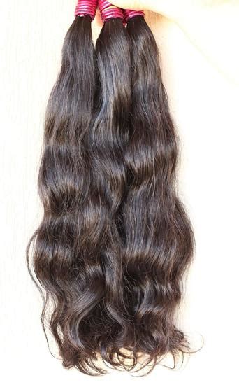 Cabelo Ondulado 50 55Cm Humano Natural Preto 50 Gramas Fios Longos