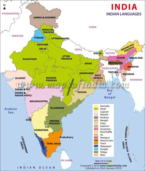 Languages In India Map Scheduled Languages States Official