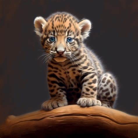 Baby Jaguar Color Ai Digital Download Digital Art Animal Digital Image