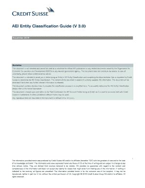 Fillable Online AEI Entity Classification Guide V 3 Fax Email Print