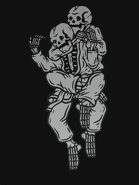 Jiu Jitsu Skeleton Rear Naked Choke Brazilian Jiu Jitsu T Shirt For Sale By Kazimvinson