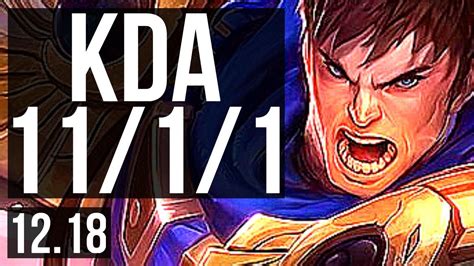 GAREN Vs SYLAS TOP 3 9M Mastery 11 1 1 1100 Games Dominating