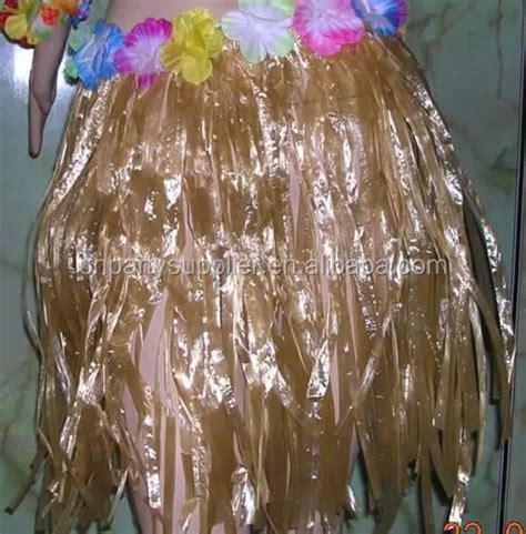 Multi Color Dress Hawaiian Yellow Hula Skirt Party Decorations Favors