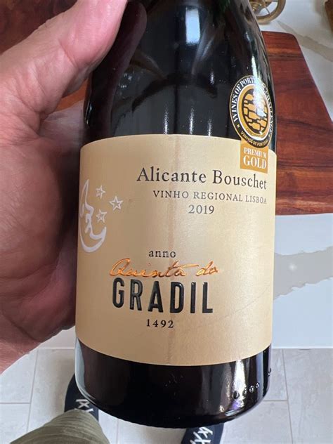 2019 Quinta Do Gradil Alicante Bouschet Portugal Lisboa Vinho