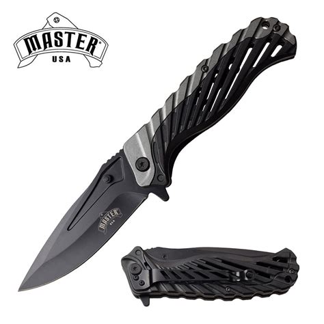 Spring Assist Folding Knife 3 75 Black Blade Tactical Edc