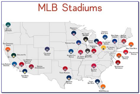 Map Of All Minor League Baseball Stadiums Prosecution