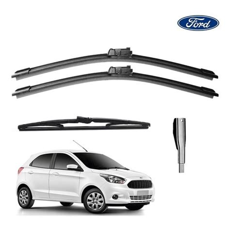 Kit Palhetas Limpador Parabrisa Ford Ka 2014 A 2019 Cod 03 Submarino