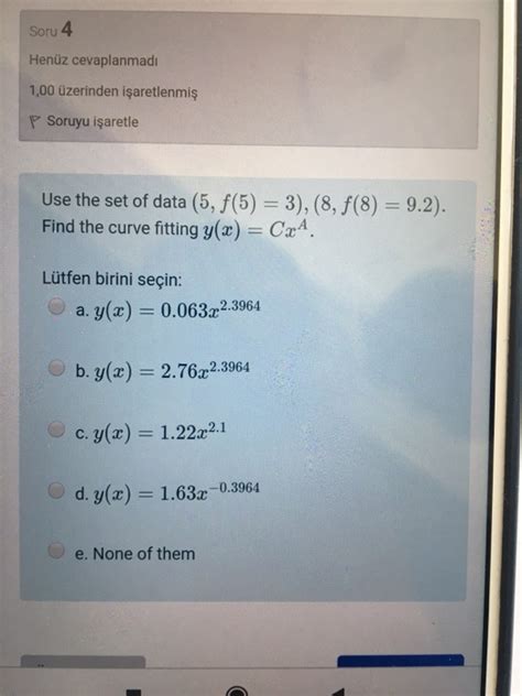 Solved Soru 4 Henüz cevaplanmadı 1 00 üzerinden işaretlenmiş Chegg