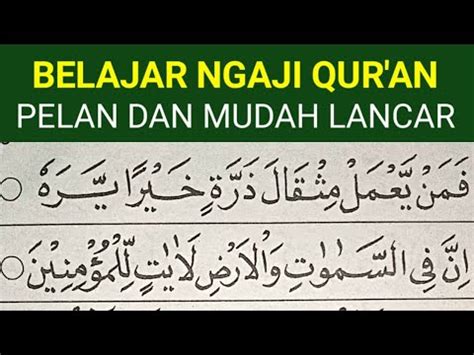 BELAJAR NGAJI QURAN CARA MUDAH CEPAT LANCAR MEMBACA ALQURAN TARTIL