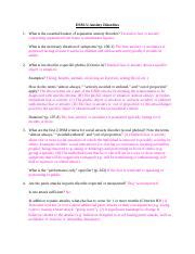 W7 Engagement Questions Anxiety Disorders Docx DSM 5 Anxiety