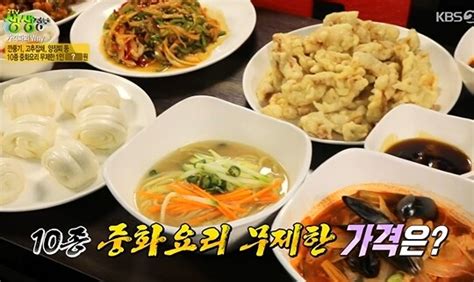 ‘2tv저녁 생생정보 가격파괴 Why 금천구 10종 중화요리 1만 1500원 무한리필 일요신문