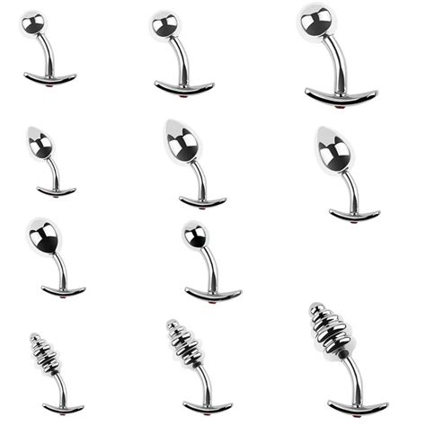 Jeweled Metal Anal Plug For Women Adult Sex Products Men Smooth Butt Anal Plug Sex Toys